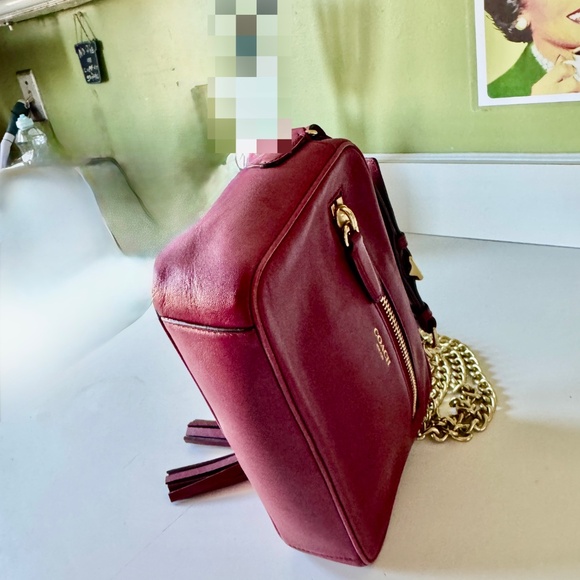 Coach Legacy Flight Bag Crossbody Adjustable Length Chain & Tassels, Port Color - Picture 3 of 14